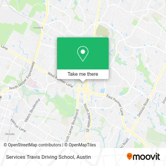 Services Travis Driving School map