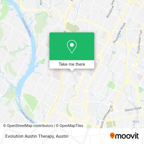 Evolution Austin Therapy map