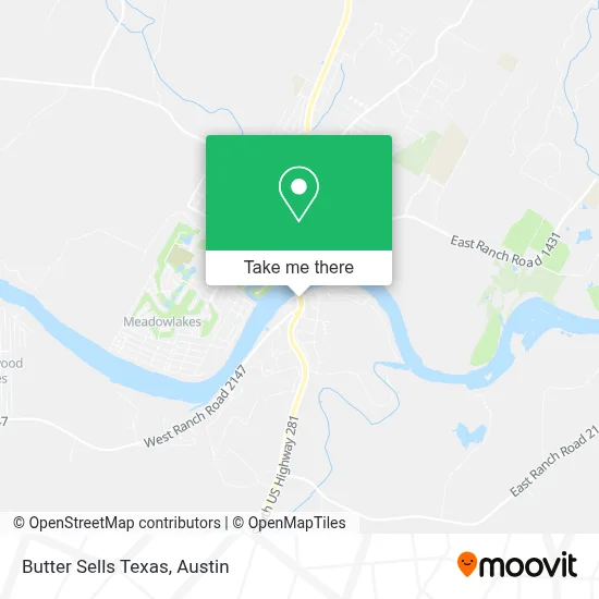 Butter Sells Texas map