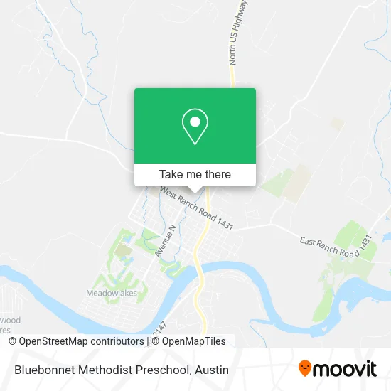 Bluebonnet Methodist Preschool map