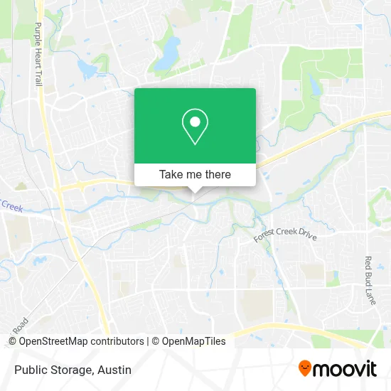 Public Storage map