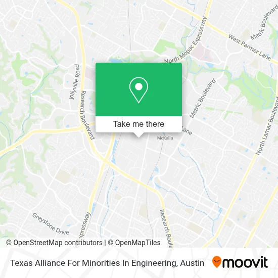 Texas Alliance For Minorities In Engineering map