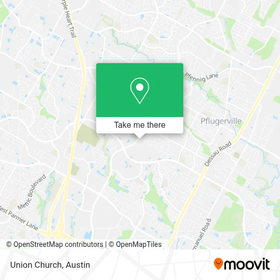 Union Church map