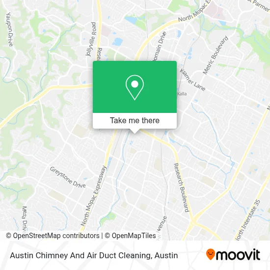 Austin Chimney And Air Duct Cleaning map