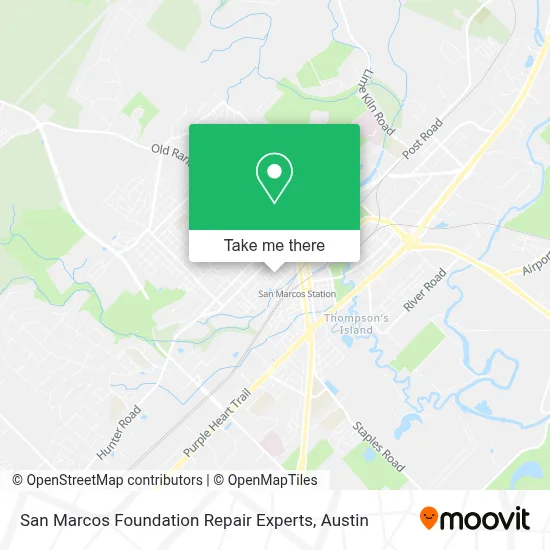 San Marcos Foundation Repair Experts map