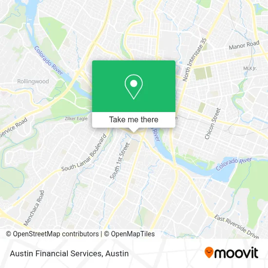 Austin Financial Services map