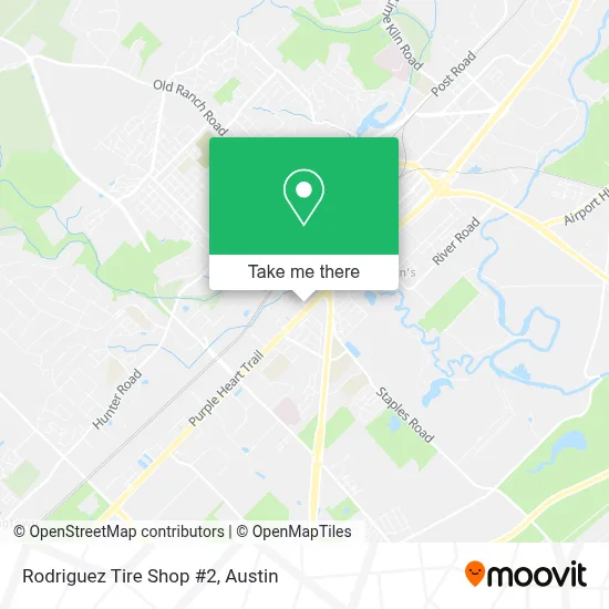 Rodriguez Tire Shop #2 map