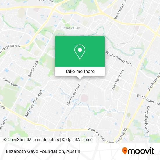 Elizabeth Gaye Foundation map