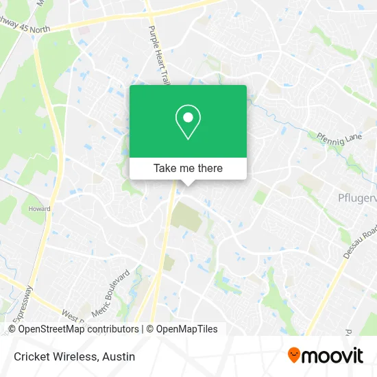 Cricket Wireless map