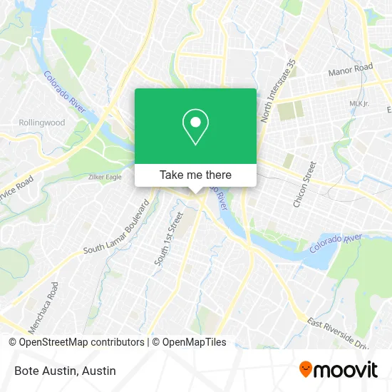 Bote Austin map