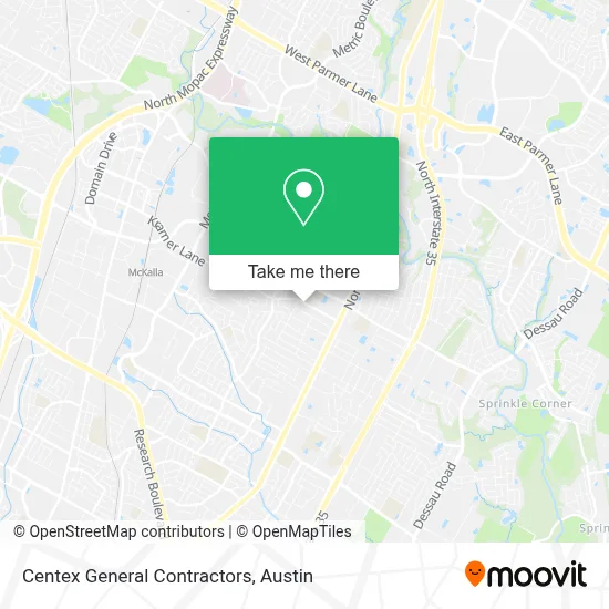 Centex General Contractors map