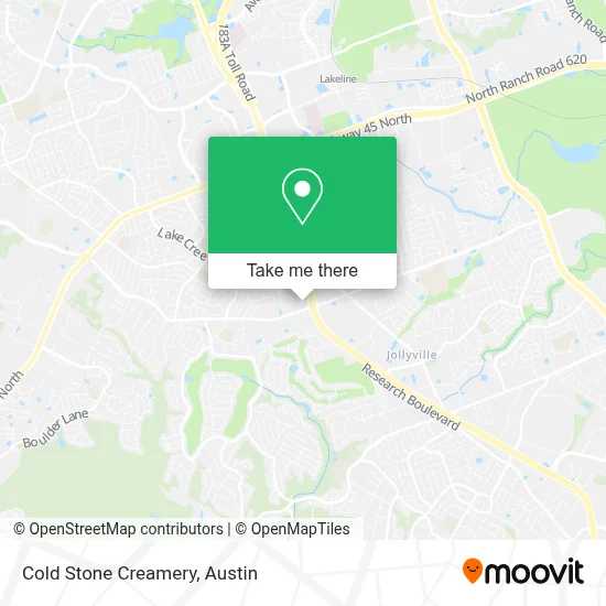 Cold Stone Creamery map
