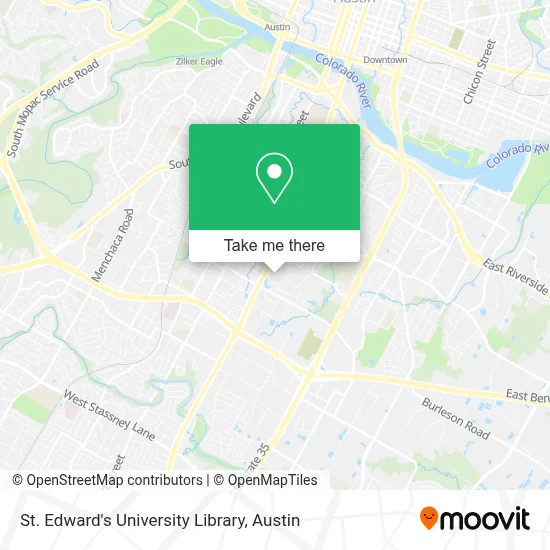 St. Edward's University Library map