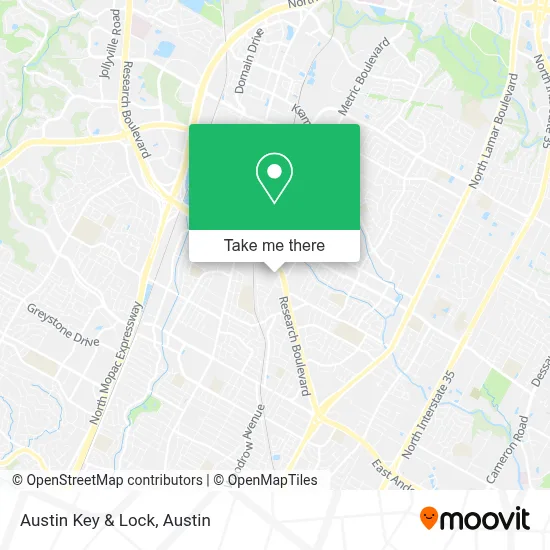 Austin Key & Lock map