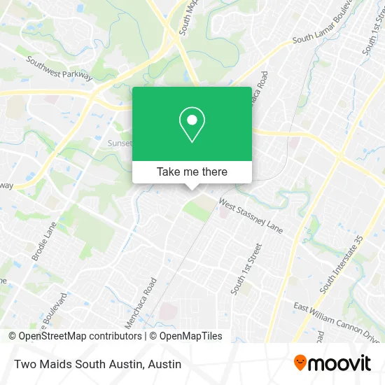 Two Maids South Austin map