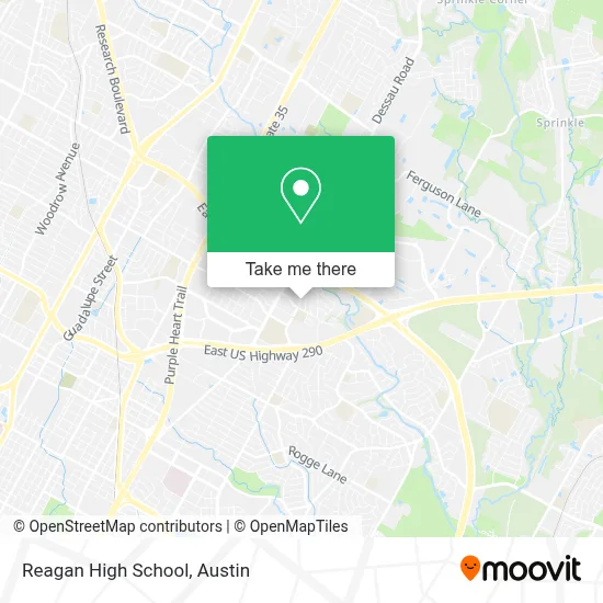 Reagan High School map