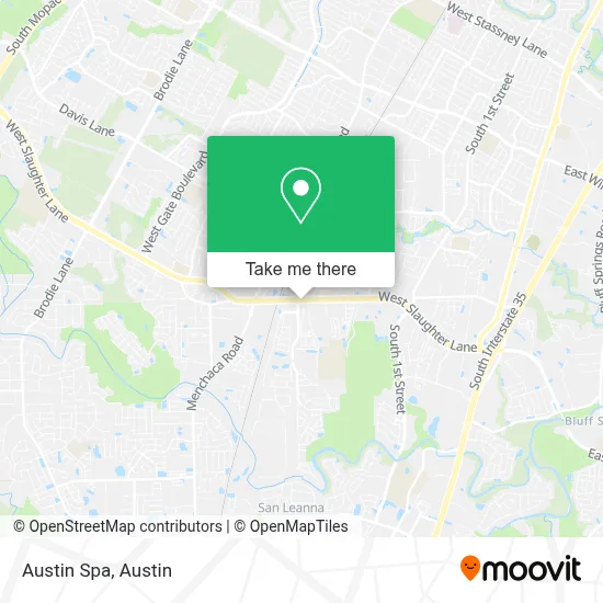 Austin Spa map