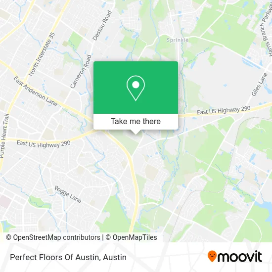 Perfect Floors Of Austin map