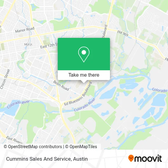 Cummins Sales And Service map