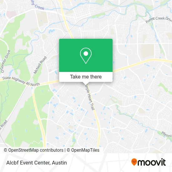 Alcbf Event Center map