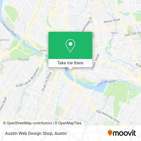 Austin Web Design Shop map