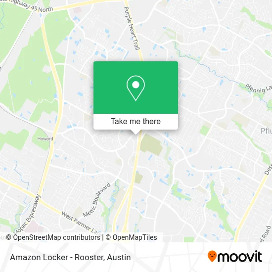 Amazon Locker - Rooster map