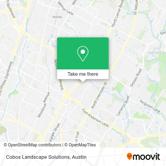 Cobos Landscape Solutions map