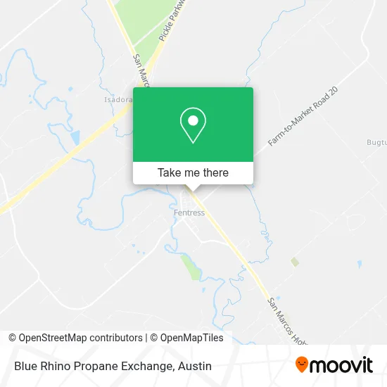 Blue Rhino Propane Exchange map