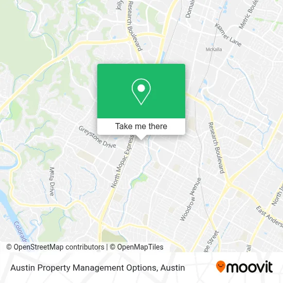 Austin Property Management Options map
