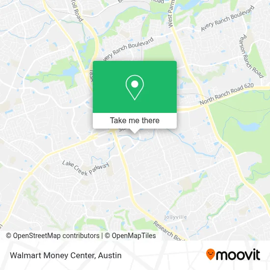 Walmart Money Center map