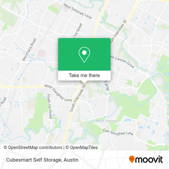 Cubesmart Self Storage map