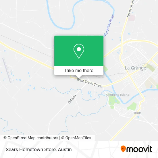 Sears Hometown Store map