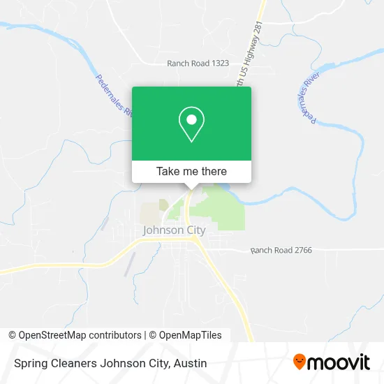 Spring Cleaners Johnson City map