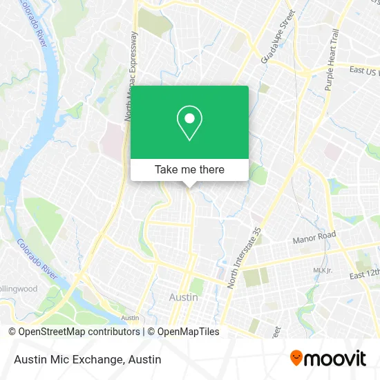 Austin Mic Exchange map