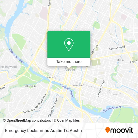Emergency Locksmiths Austin Tx map