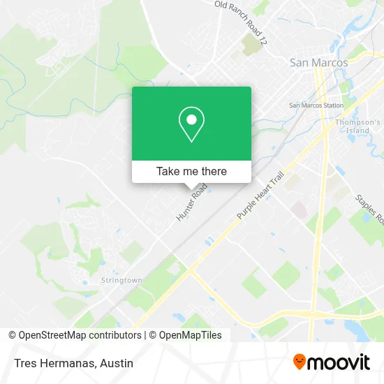Tres Hermanas map