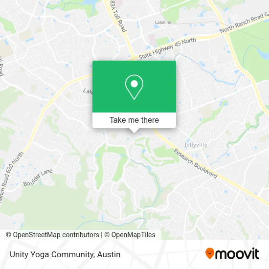 Unity Yoga Community map