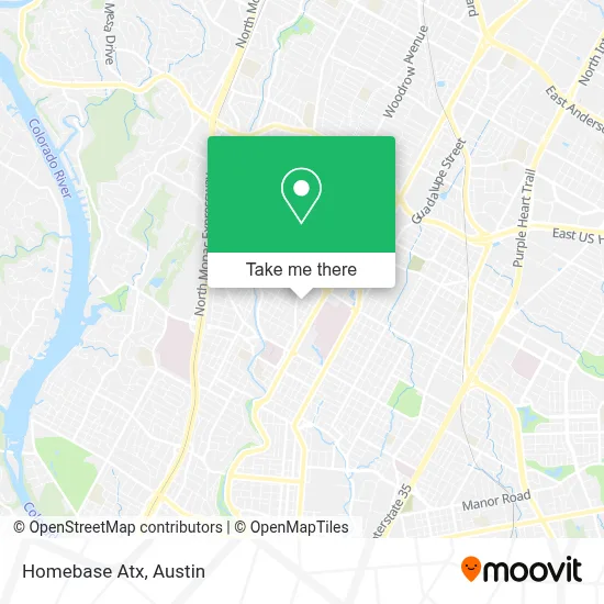 Homebase Atx map