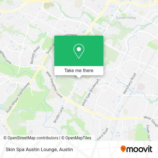 Skin Spa Austin Lounge map