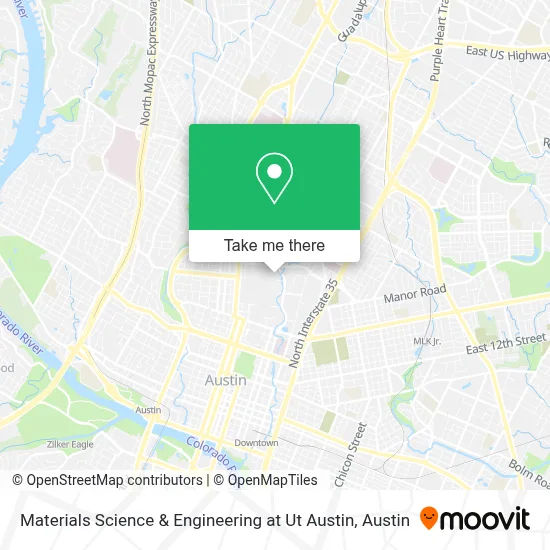 Materials Science & Engineering at Ut Austin map