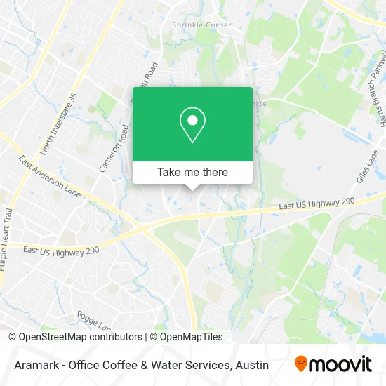 Aramark - Office Coffee & Water Services map