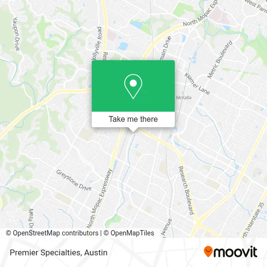 Premier Specialties map