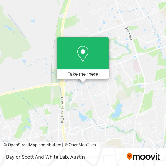 Baylor Scott And White Lab map