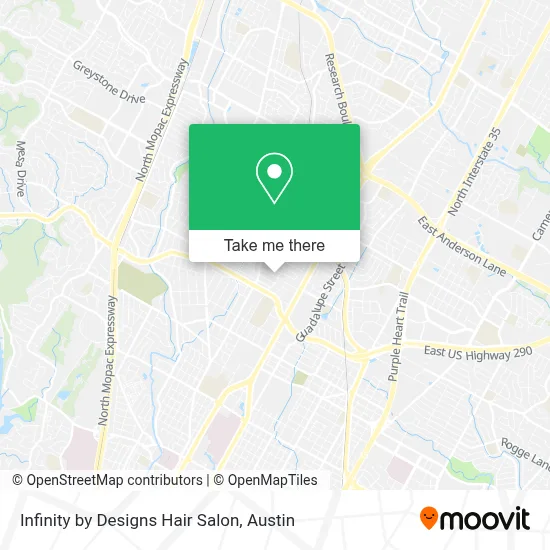 Infinity by Designs Hair Salon map