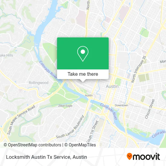 Locksmith Austin Tx Service map