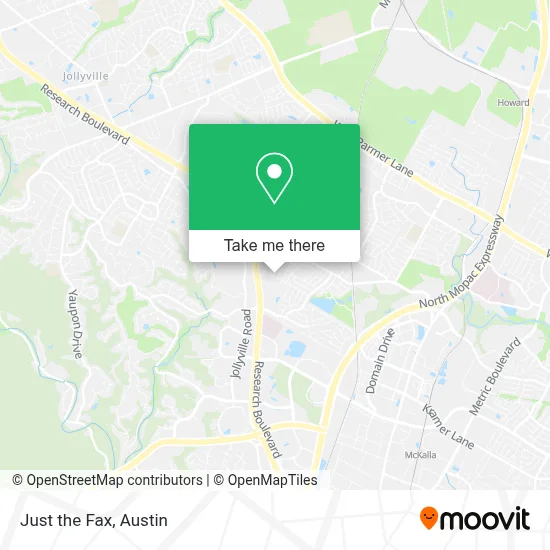 Just the Fax map
