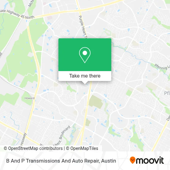 B And P Transmissions And Auto Repair map