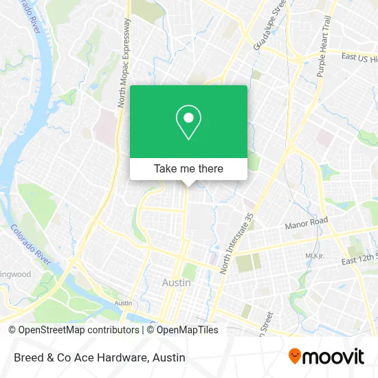 Breed & Co Ace Hardware map