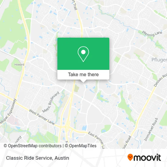 Classic Ride Service map