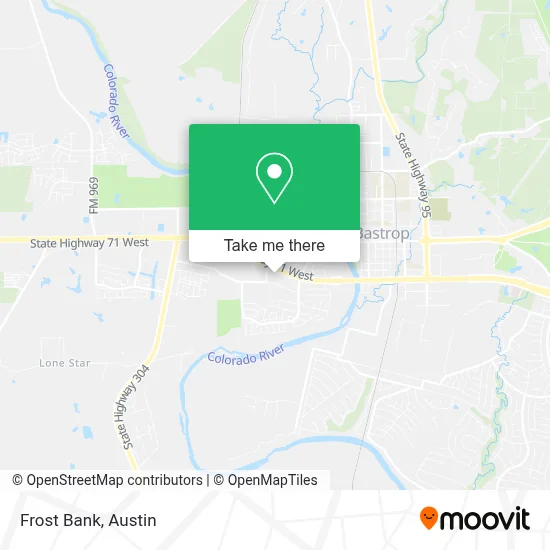 Frost Bank map